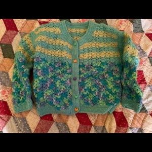 Hand made sweater approximately size 6